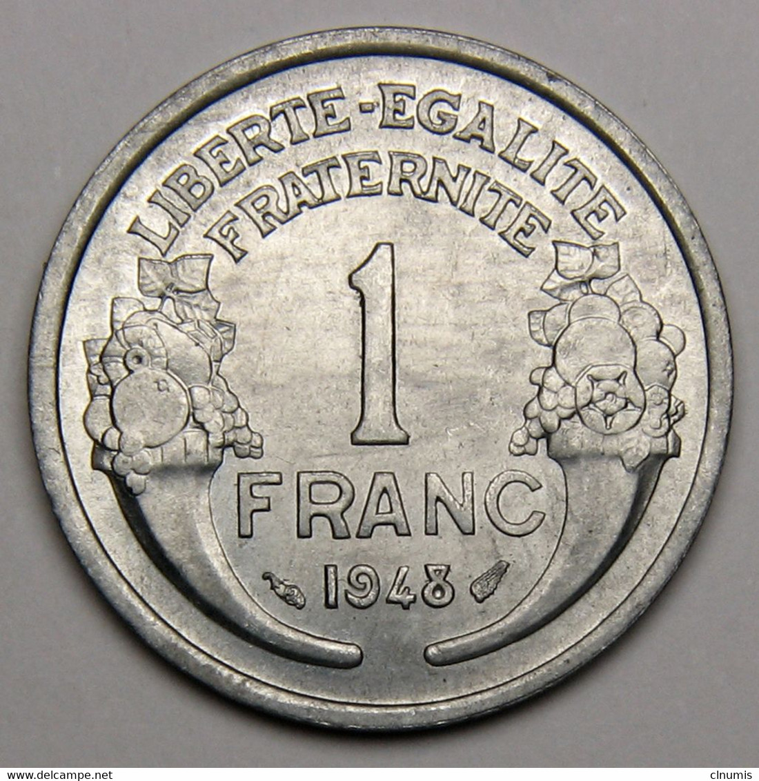 1 Franc Morlon 1948, Aluminium - IV° République - 1 Franc