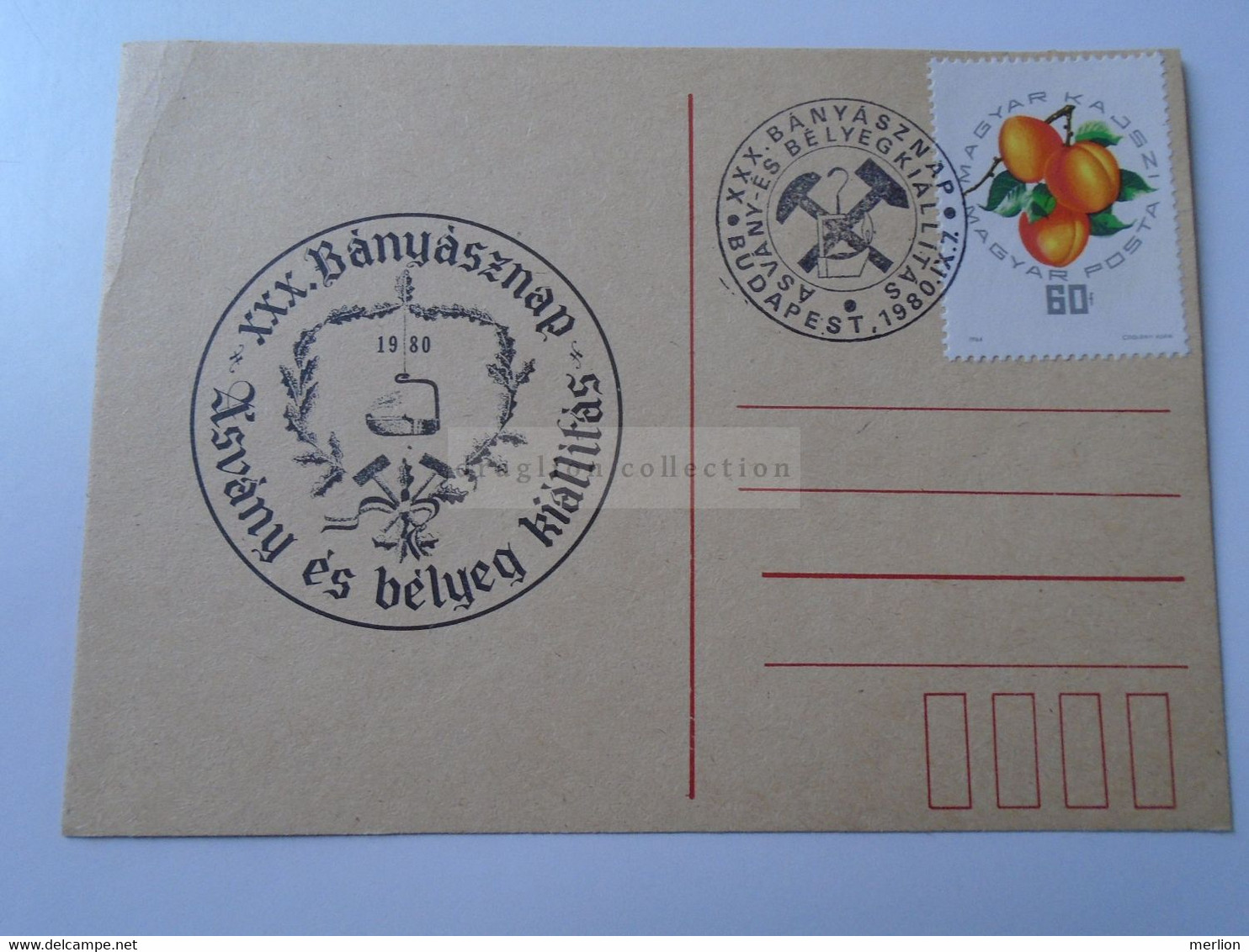 D189188   Hungary   1984  Mine  Mining Miner's Day  Budapest 1980 - Storia Postale