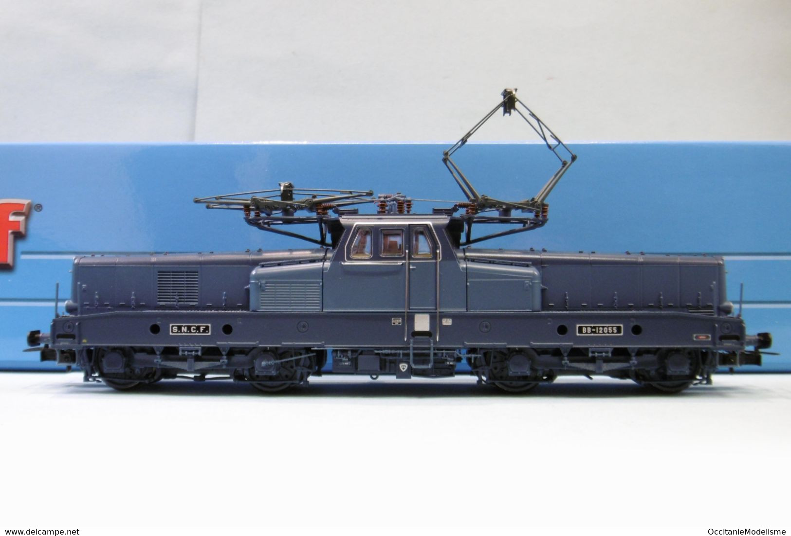 Jouef - Locomotive ELECTRIQUE BB 12055 12000 SNCF Bleu ép. III DCC Sound Réf. HJ2400S Neuf HO 1/87 - Locomotives