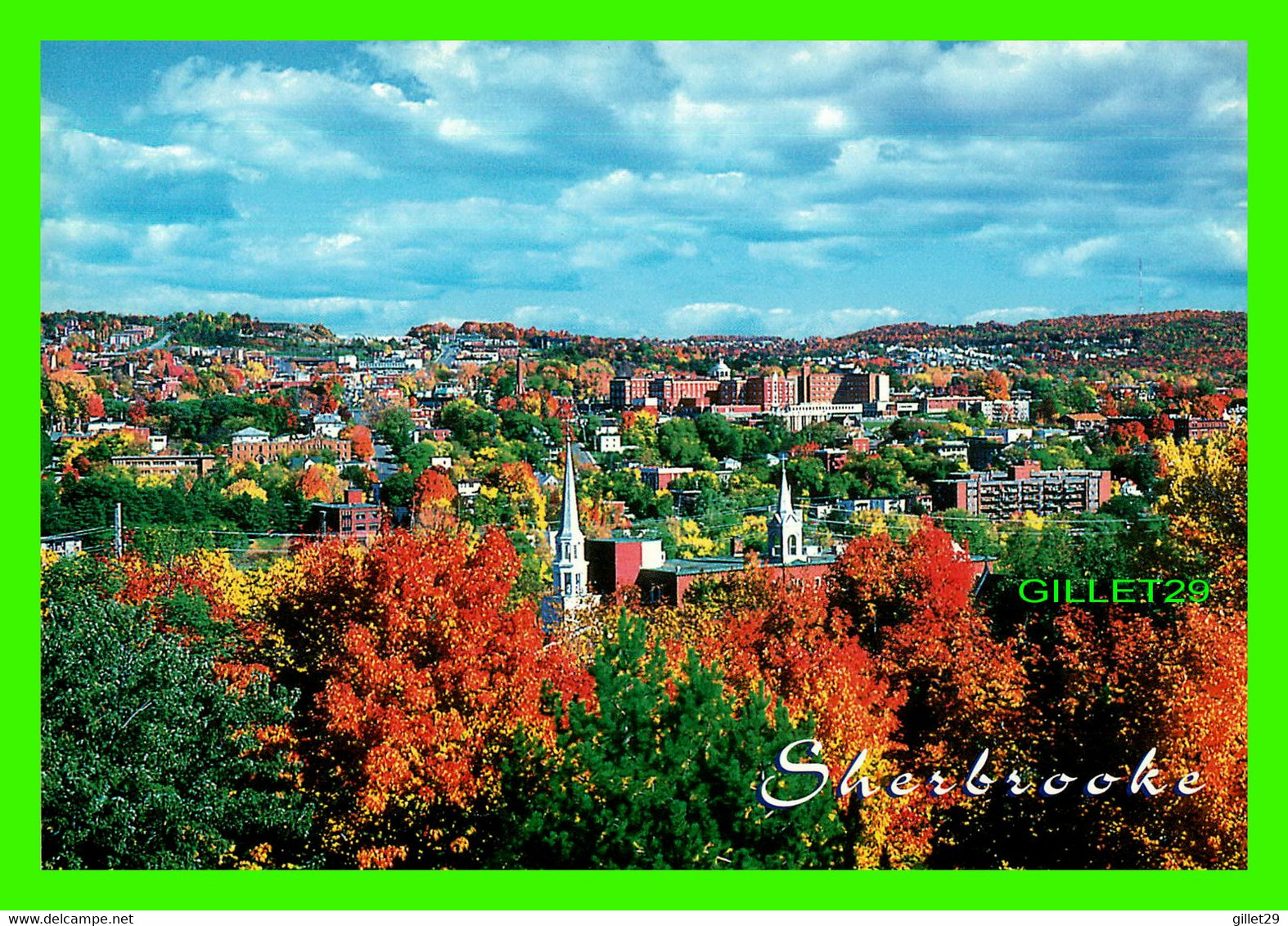 SHERBROOKE, QUÉBEC - SCÈNE D'AUTOMNE... SHERBROOKE  - FOTOMANIA - DIMENSION 12 X 17cm - - Sherbrooke