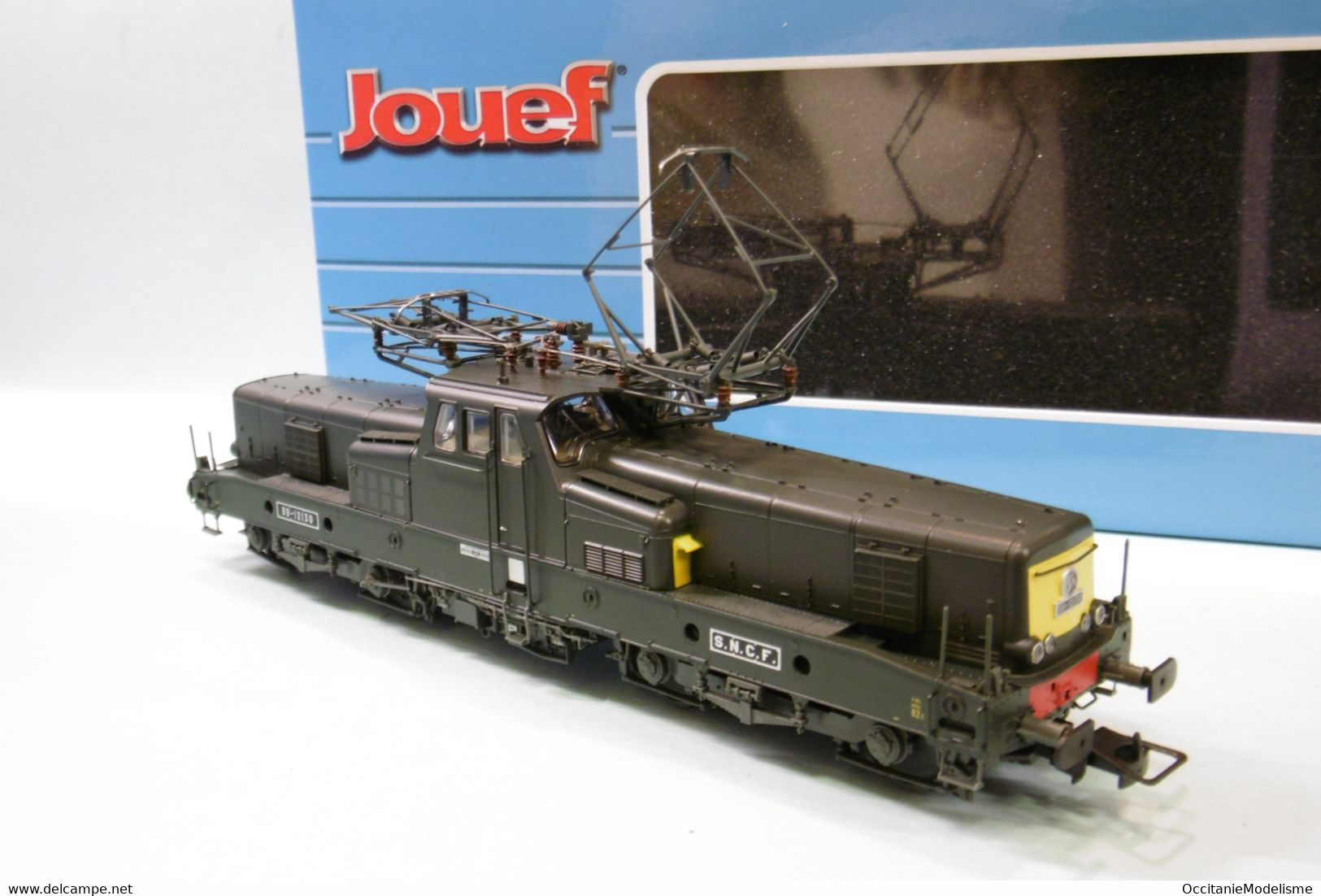 Jouef - Locomotive ELECTRIQUE BB 12130 12000 SNCF Vert ép. IV DCC Sound Réf. HJ2401S Neuf HO 1/87 - Locomotieven