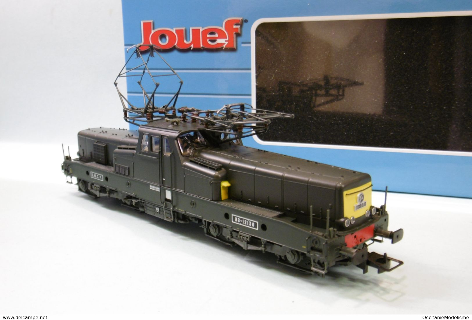 Jouef - Locomotive ELECTRIQUE BB 12130 12000 SNCF Vert ép. IV DCC Sound Réf. HJ2401S Neuf HO 1/87 - Locomotives