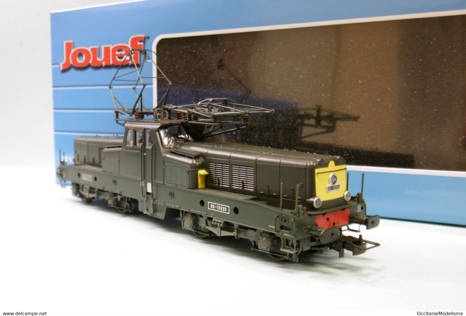 Jouef - Locomotive ELECTRIQUE BB 13020 13000 SNCF Vert ép. III / IV DCC Sound Réf. HJ2402S Neuf HO 1/87 - Locomotieven