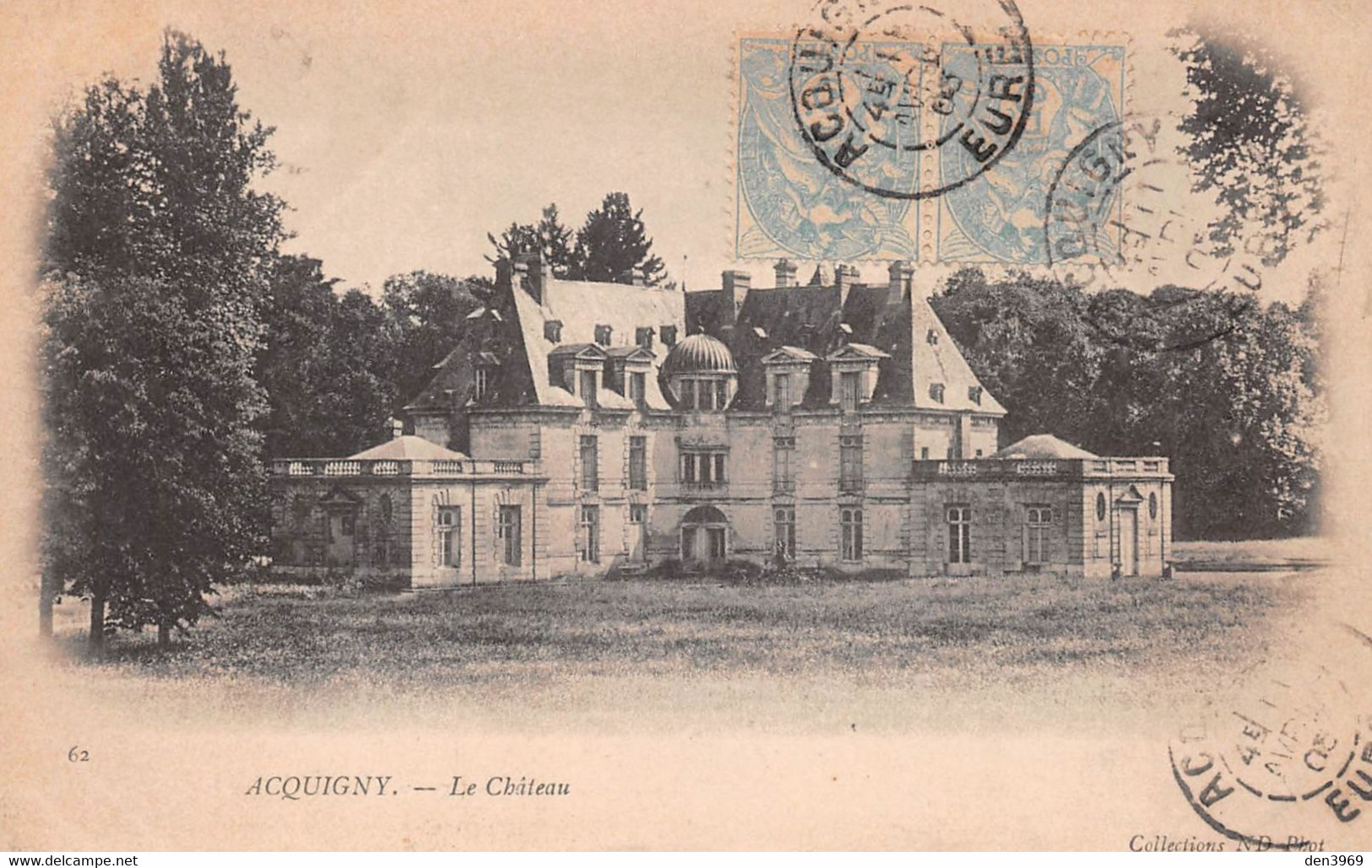 ACQUIGNY (Eure) - Le Château - Précurseur Voyagé 1905 - Acquigny