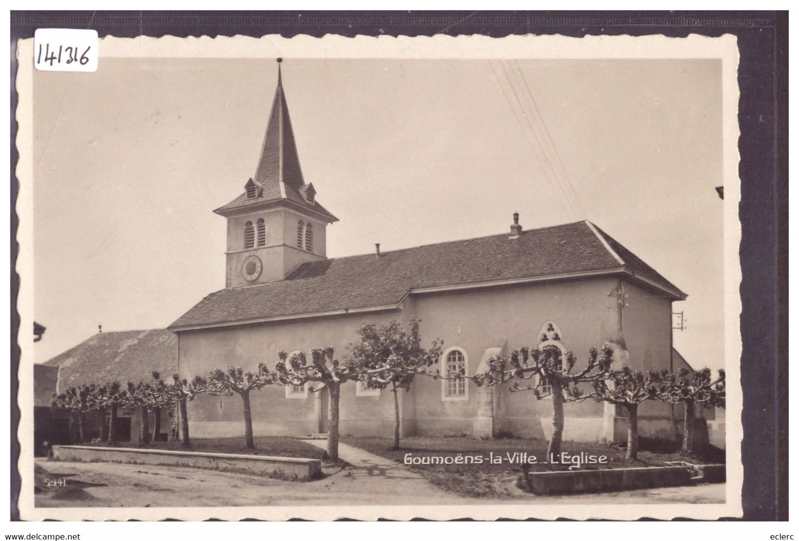 DISTRICT D'ECHALLENS - GOUMOENS LA VILLE - L'EGLISE - TB - Goumoëns