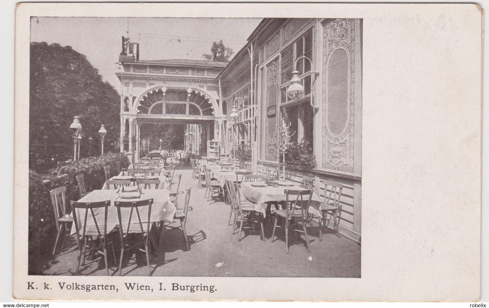ÖSTERREICH - AUSTRIA -Wien - Vienna - Burgring - K.k.Volksgarten (Restaurant Und Cafe)- Alte Ansichtskarte 1916 - Ringstrasse