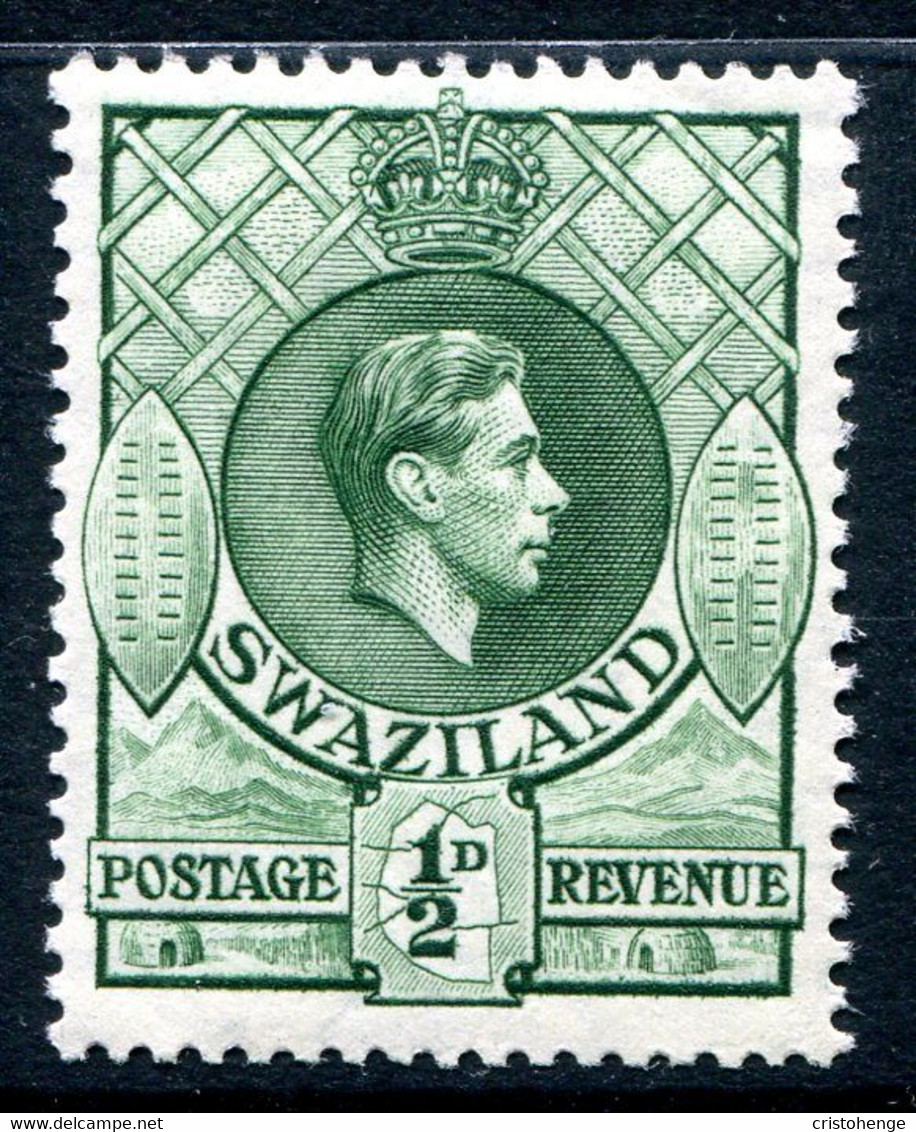 Swaziland 1938-54 King George VI - ½d Green - P.13½ X 13 - MNH (SG 28) - Swaziland (...-1967)