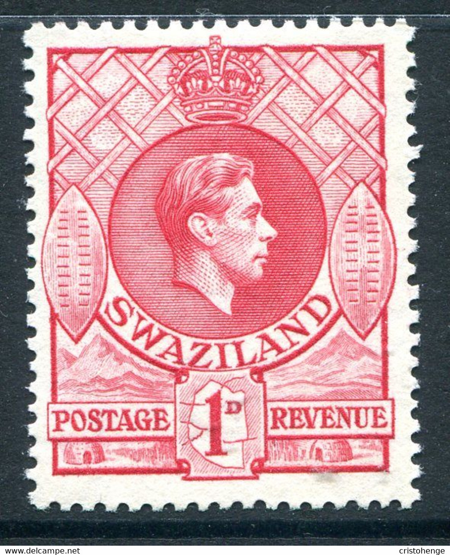 Swaziland 1938-54 King George VI - 1d Rose-red - P.13½ X 13 - HM (SG 29) - Swaziland (...-1967)