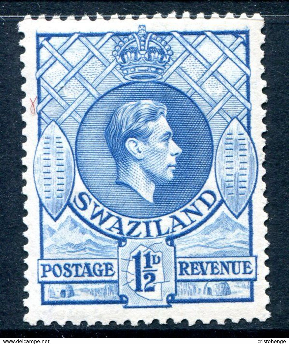 Swaziland 1938-54 King George VI - 1½d Bright Blue - P.13½ X 13 - HM (SG 30) - Swaziland (...-1967)