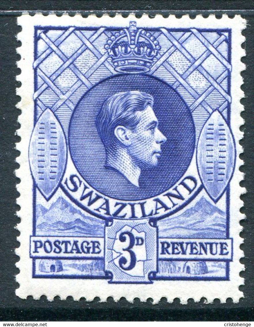 Swaziland 1938-54 King George VI - 3d Ultramarine - P.13½ X 13 - HM (SG 32) - Swaziland (...-1967)