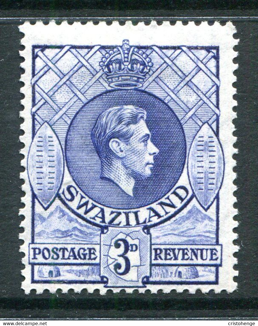 Swaziland 1938-54 King George VI - 3d Ultramarine - P.13½ X 14 - HM (SG 32b) - Swaziland (...-1967)