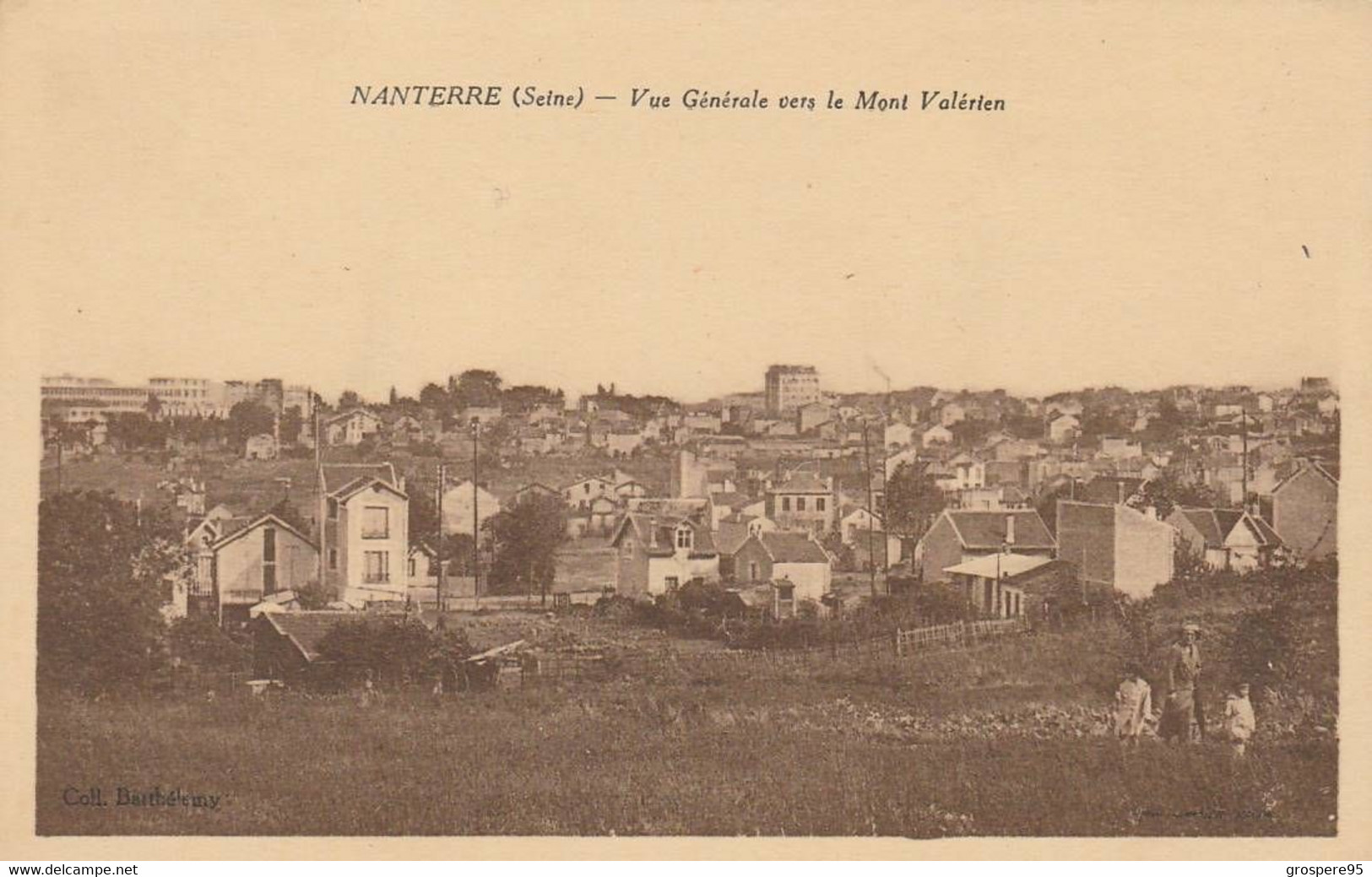 NANTERRE VUE GENERALE VERS LE MONT VALERIEN - Nanterre