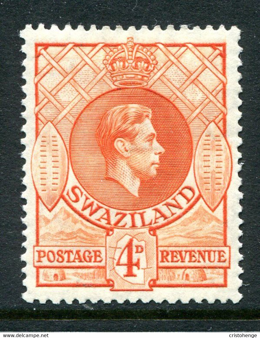 Swaziland 1938-54 King George VI - 4d Orange - P.13½ X 13 - HM (SG 33) - Swaziland (...-1967)