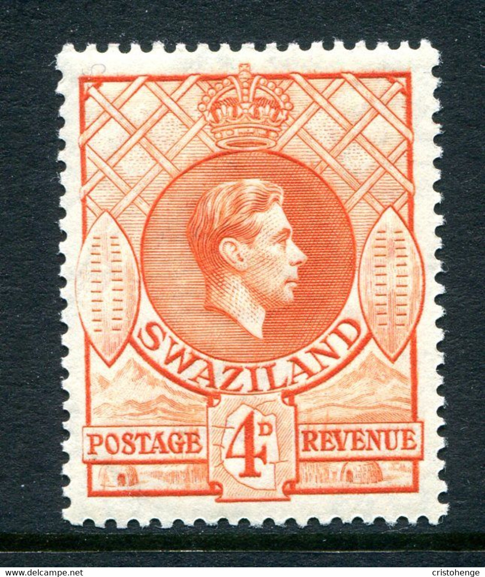 Swaziland 1938-54 King George VI - 4d Orange - P.13½ X 13 - HM (SG 33) - Swaziland (...-1967)