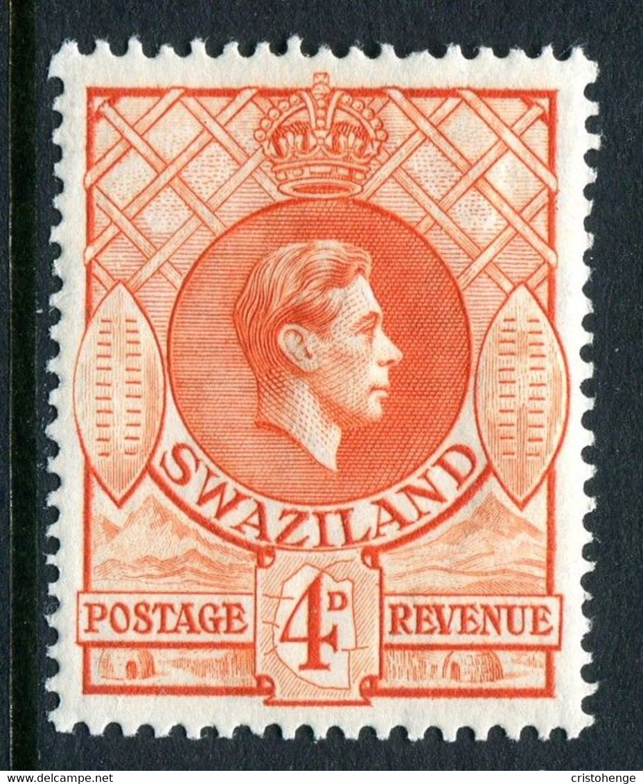 Swaziland 1938-54 King George VI - 4d Orange - P.13½ X 13 - HM (SG 33) - Swaziland (...-1967)