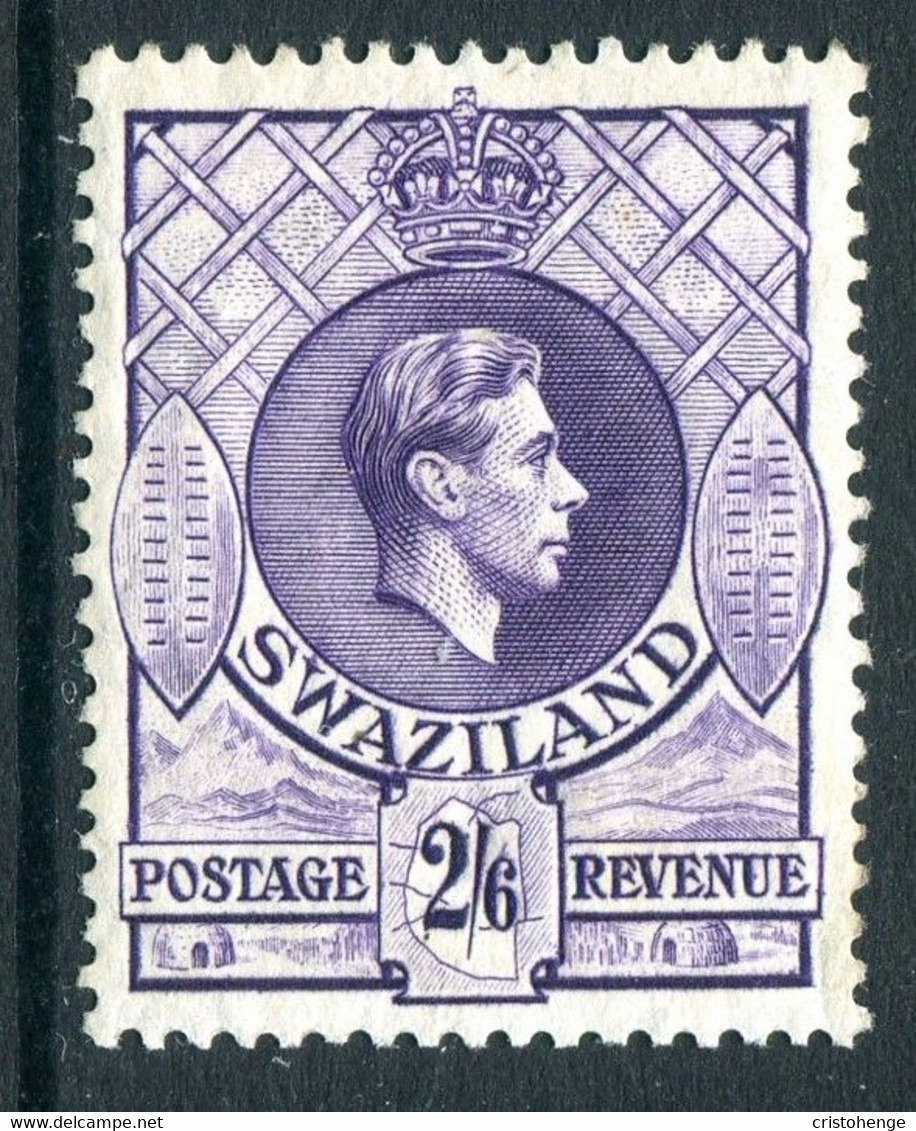 Swaziland 1938-54 King George VI - 2/6 Bright Violet - P.13½ X 13 - HM (SG 36) - Swaziland (...-1967)