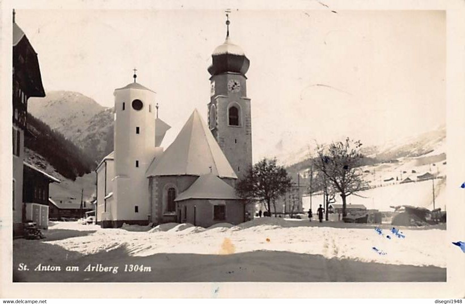 011275 "ST. ANTON AM ARLBERG 1304 M." ANIMATA. CART SPED 1933 - St. Anton Am Arlberg