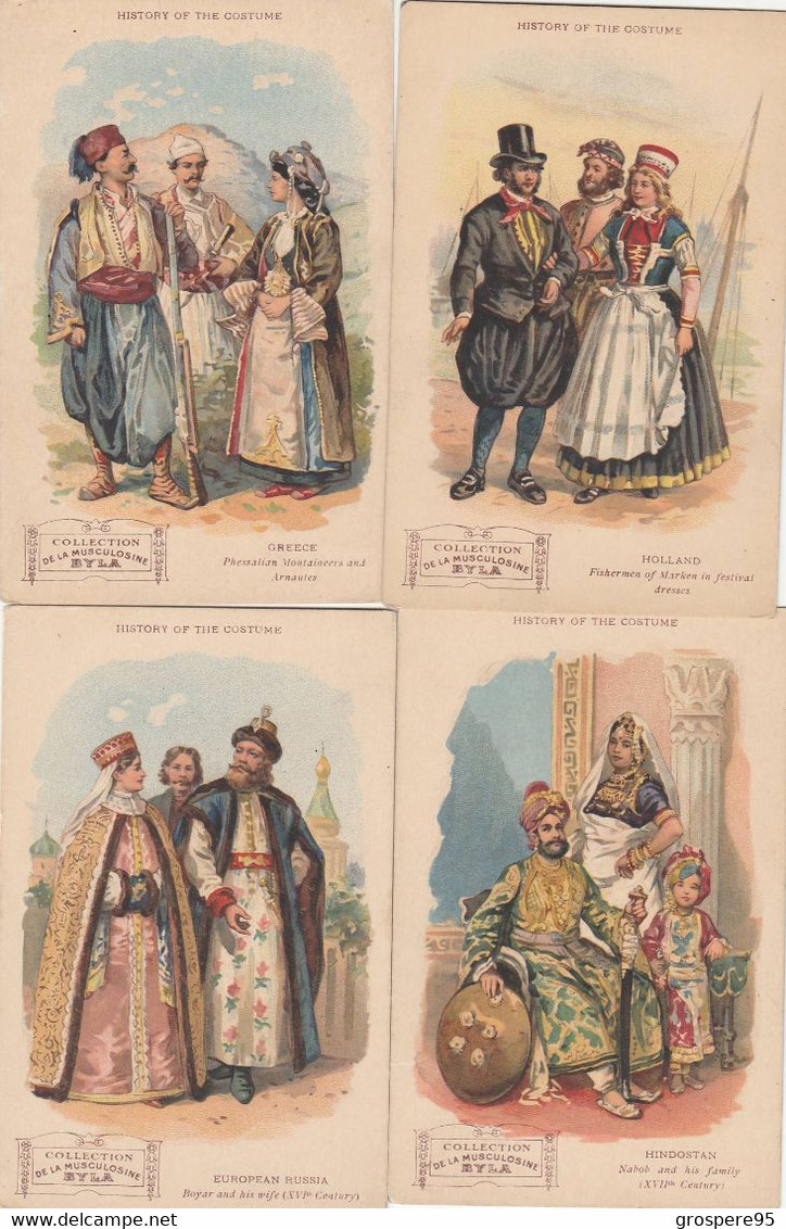 COLLECTION DE LA MUSCULOSINE BYLA GENTILLY LOT 4 CRTES HOLLAND HINDOSTAN GREECE RUSSIA - Advertising