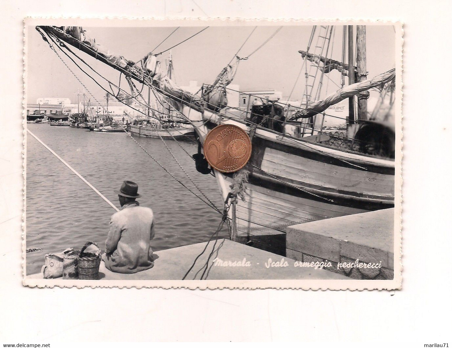 TP453 Sicilia MARSALA Trapani 1954 Scalo Ormeggi - Marsala