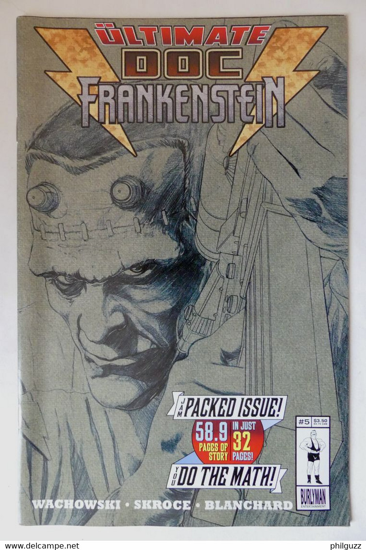 COMICS BURMYMAN ULTIMATE DOC FRANKENSTEIN N° 5 Light Cover STEVE SCROCE BD - Altri Editori