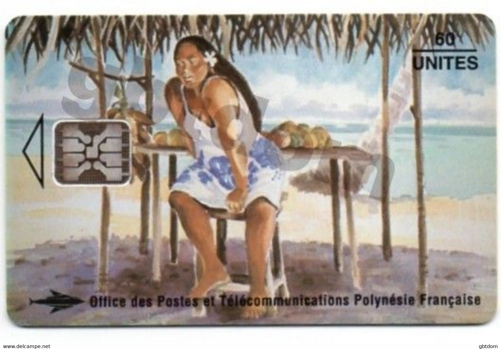 Magnifique Carte Téléphonique De TAHITI Polynésie Française - Vendeuse De Mangues - Erhard Lux - Autres - Océanie