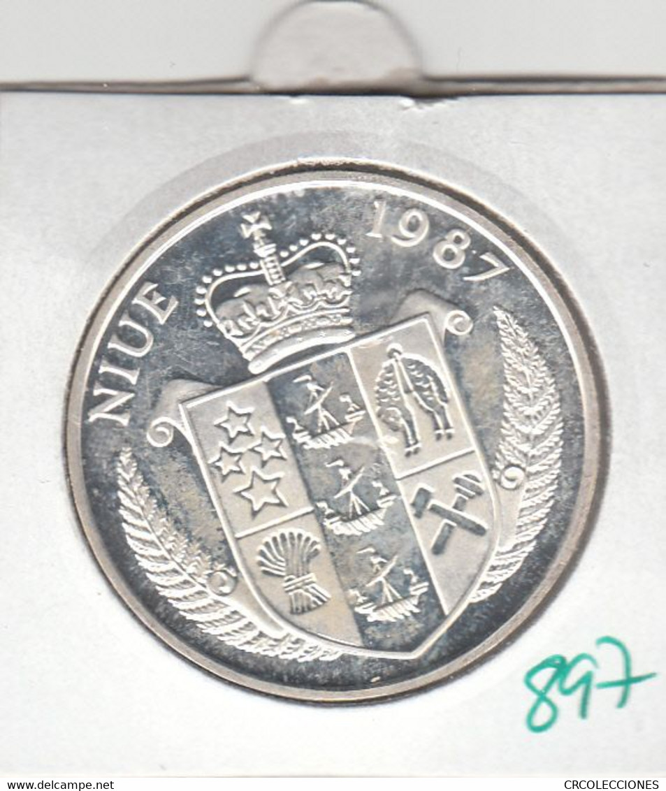 CR0896 MONEDA NIVE 50 DOLARES 1987 PLATA 22 - Andere - Oceanië