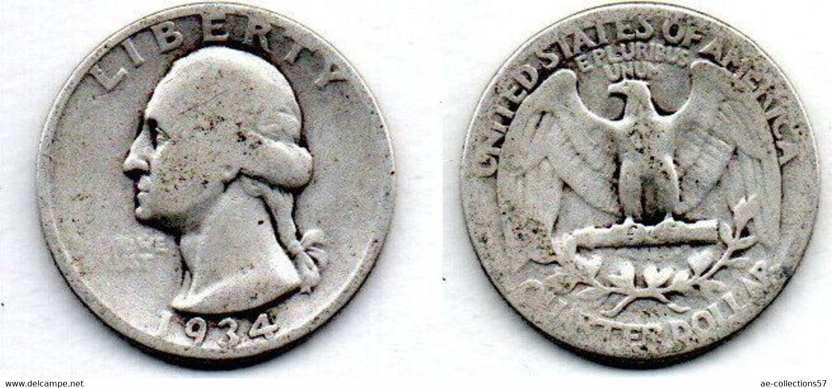 USA 1/4 Dollar 1934 TB - 1932-1998: Washington
