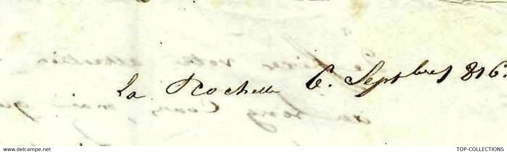 1816 CONTRUCTION NAVIGATION NAVIRE GREEMENT VAISSEAU OFFICIERS CAPITAINES   La Rochelle => Dagassan Armateur Bordeaux - Historical Documents