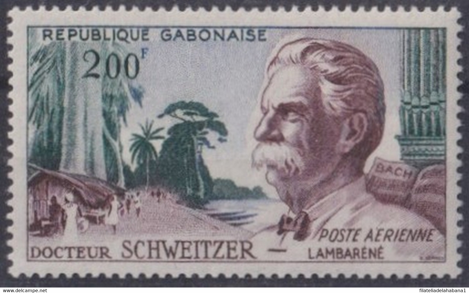 F-EX31896 GABON MNH 1959 Dr. SCHWEITZER MEDICINE. - Albert Schweitzer