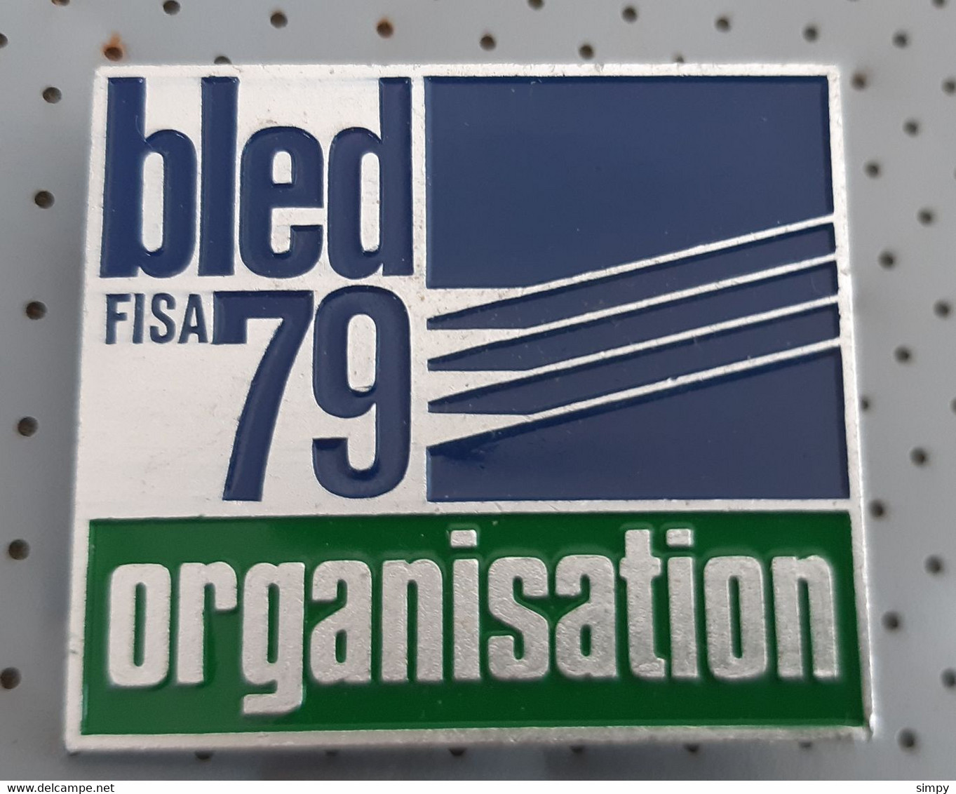 Bled 8th World Rowing Championship FISA 1979 ORGANISATION Badge Pin Yugoslavia Size 45x45mm Bertoni MIlano - Rudersport