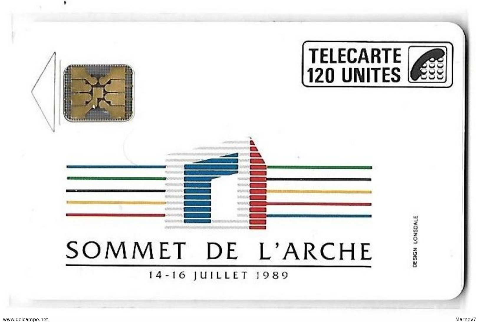 FTE Télécarte - SOMMET DE L'ARCHE - 14 Juillet 1989 - 120 Unités - - Interne Telefoonkaarten