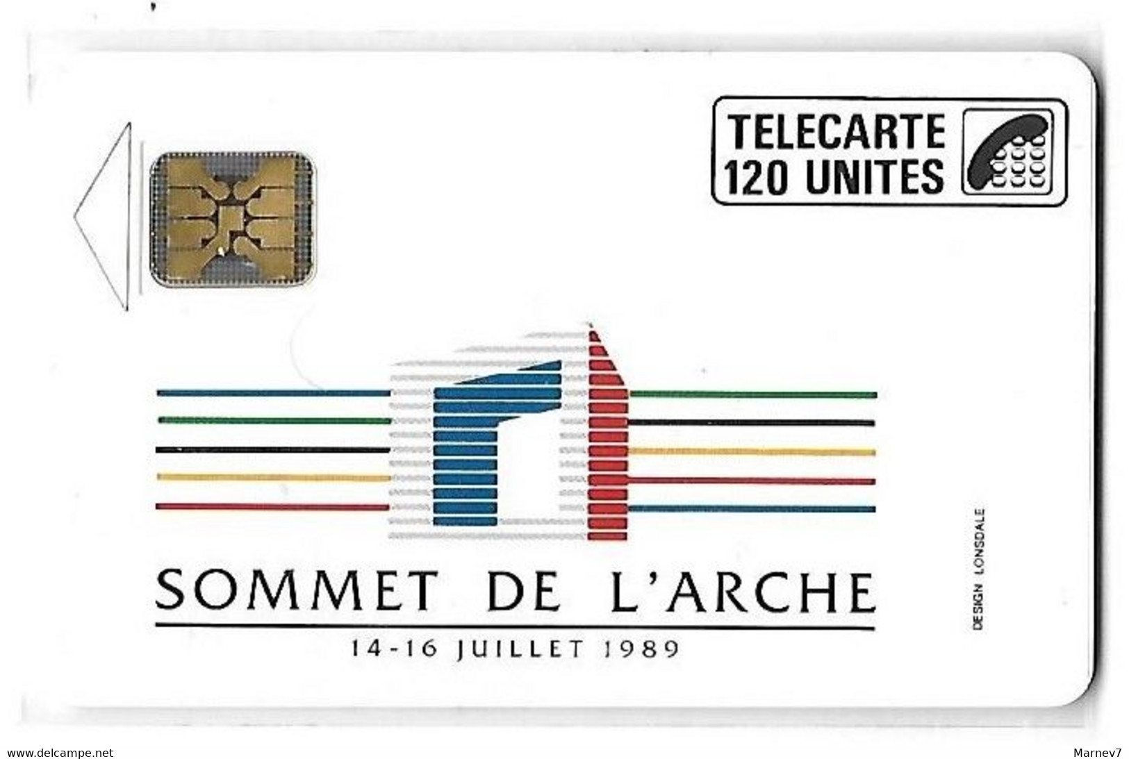 FTE Télécarte - SOMMET DE L'ARCHE - 14 Juillet 1989 - 120 Unités - - Ad Uso Interno