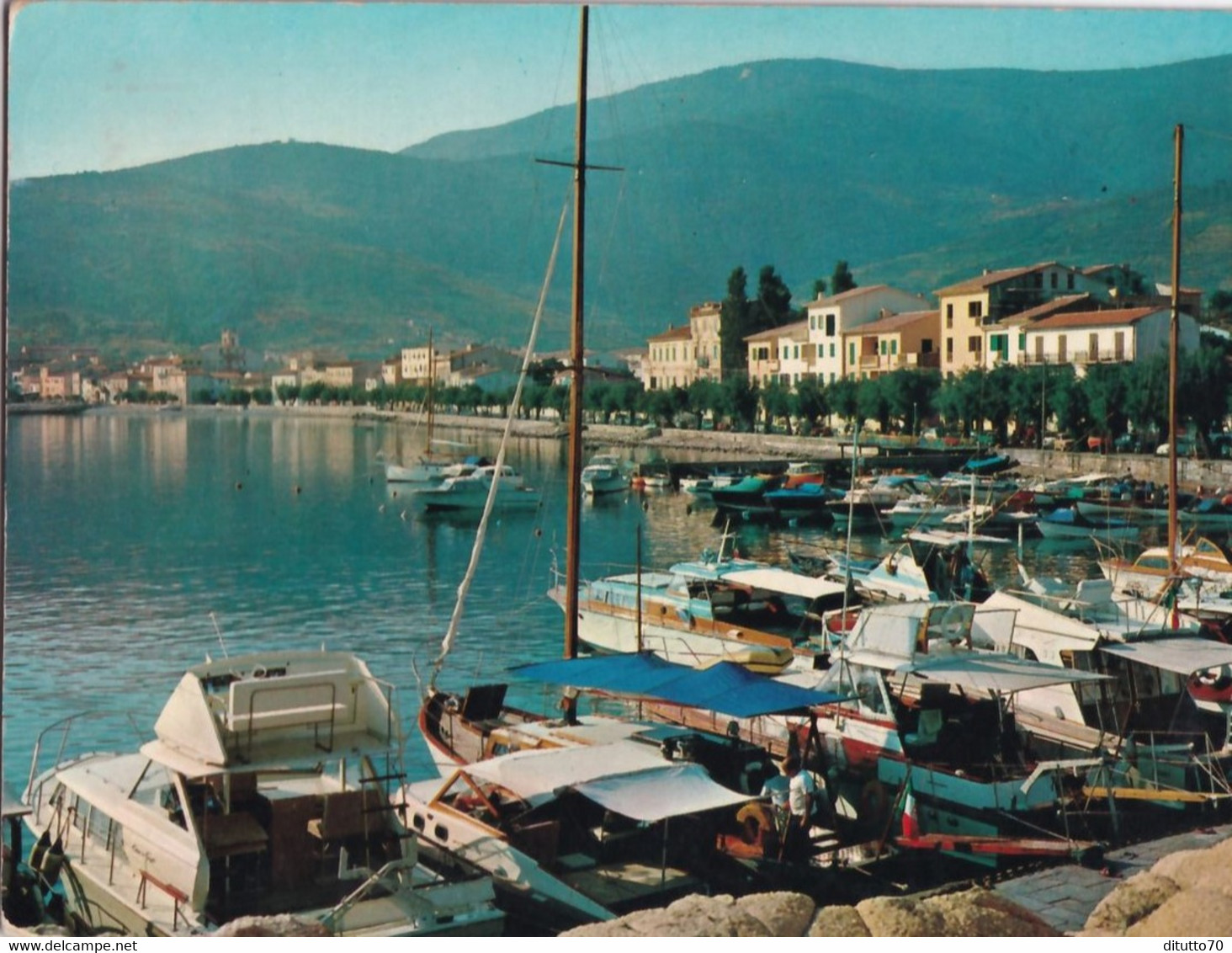 Marciana Marina - Il Porticciolo - Isola D'elba - Formato Grande Viaggiata Mancante Di Affrancatura – FE390 - Livorno