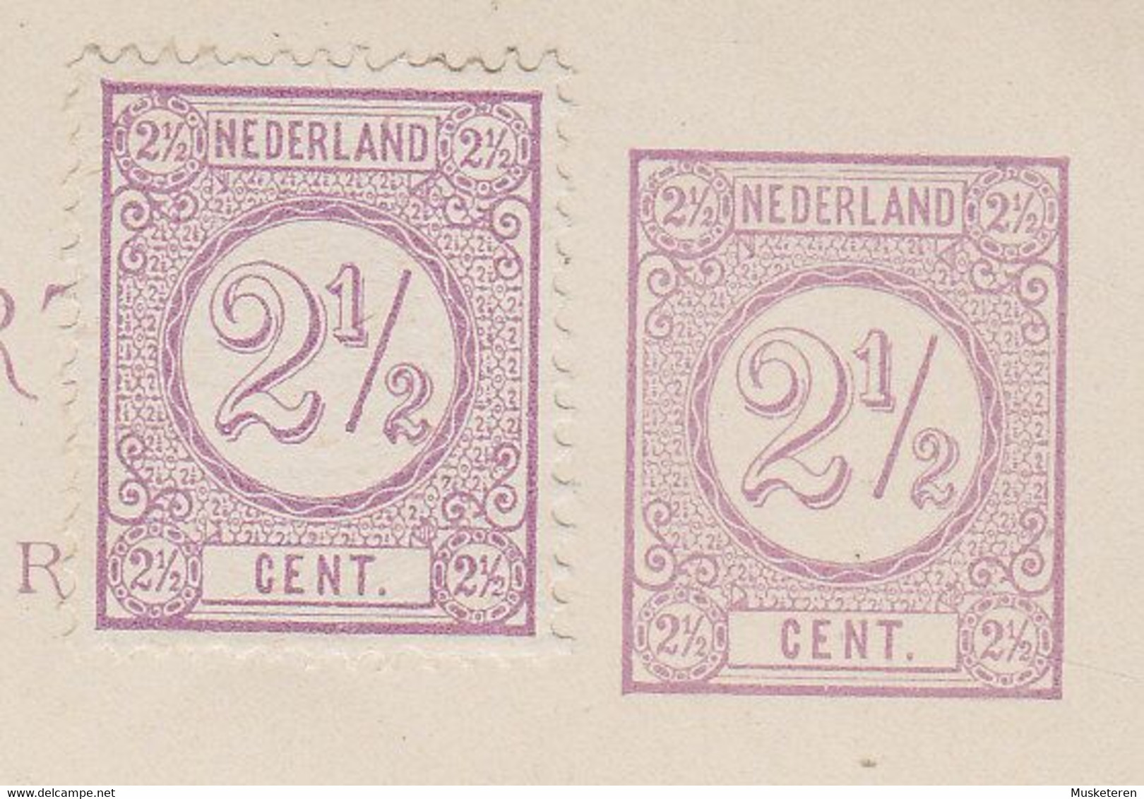 Netherlands Uprated Postal Stationery Ganzsache Entier Met Betaald Antwoord 1881 Uncancelled 2½c. Perf. 12½ (Cote 240€) - Unused Stamps