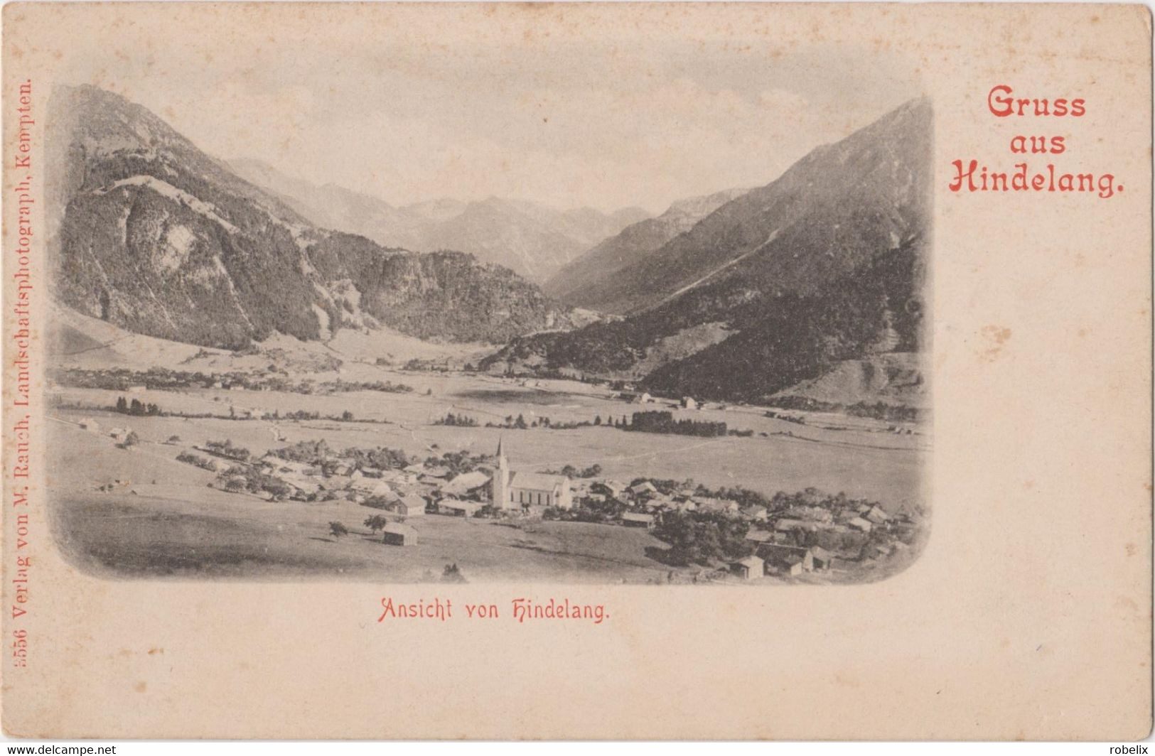 Deutschland - Germany - BAD HINDELANG  "Gruss Aus HINDELANG "  Alte Ansichtkarten  Um 1905-10 - Schwabach