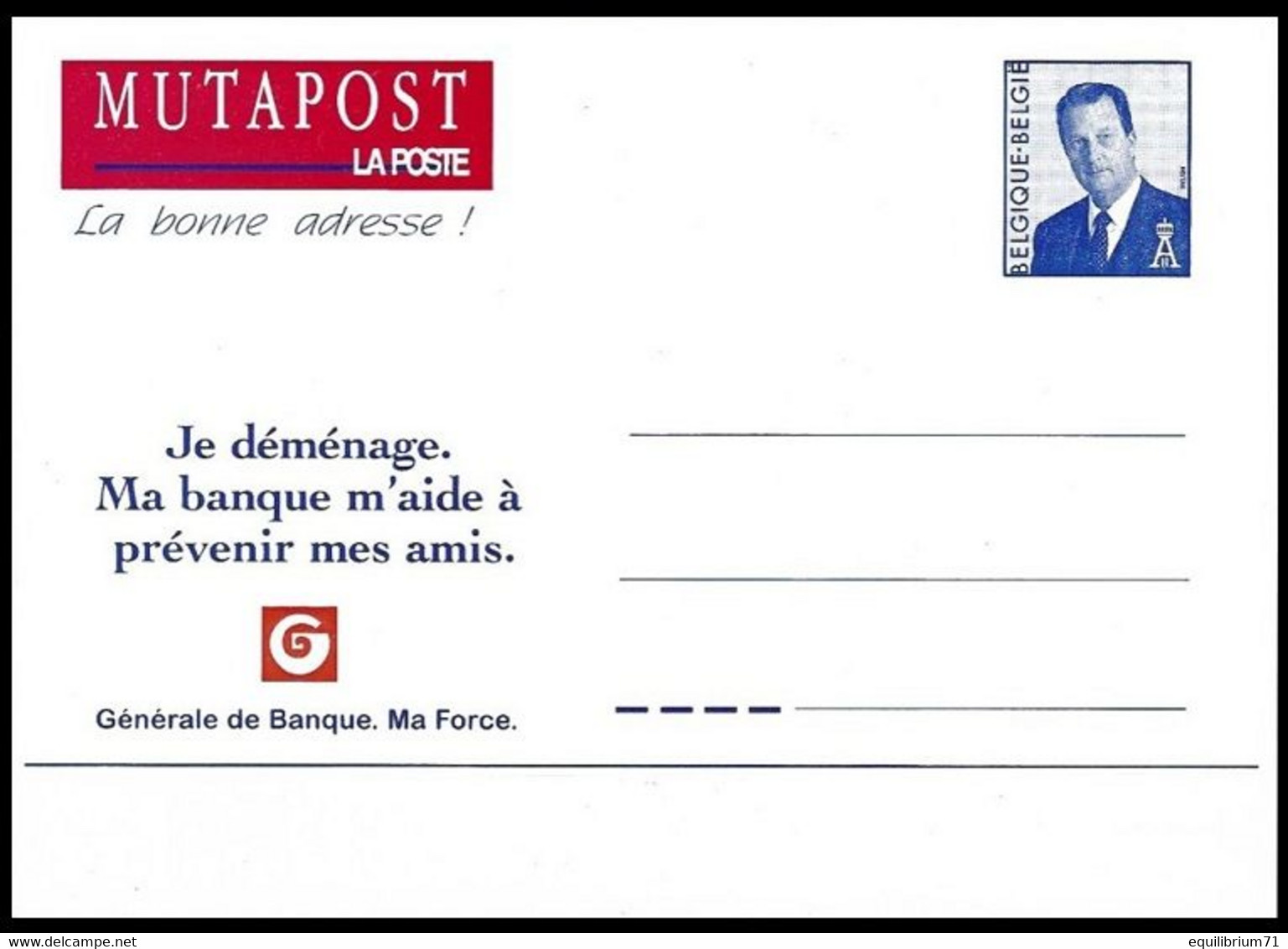 CA/AV 31 F+N+A** - Avis De Changement D'Adresse / Bericht Van Adresverandering -1996 - NEUF / NIEUW - Avviso Cambiamento Indirizzo