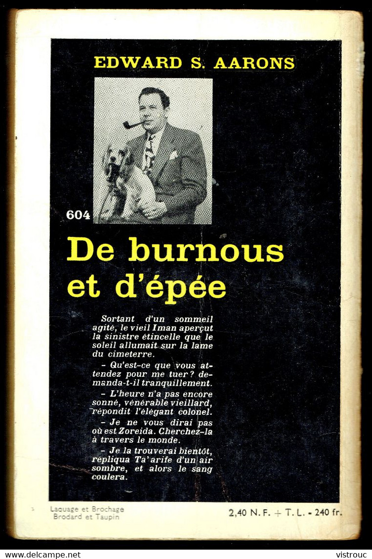 "De Burnous Et D'épée" - Par Edward S. AARONS - Série Noire N° 604 - GALLIMARD - 1960. - Altri & Non Classificati