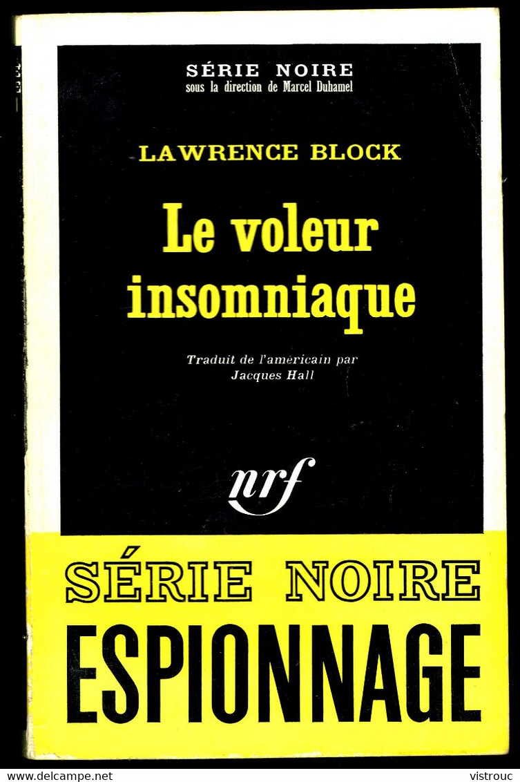 "Le Voleur Insomniaque" - Par Lawrence BLOCK - Série Noire N° 1141 - GALLIMARD - 1967. - Altri & Non Classificati