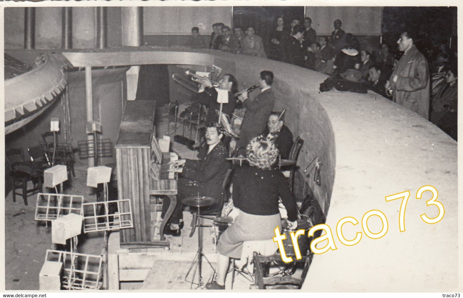 ACIREALE  /   Orchestra In Teatro - Carnevale 1952  _ Cartolina Fotografica _ Ediz. "Foto Moderna" Gestione LA MAGNA - Acireale