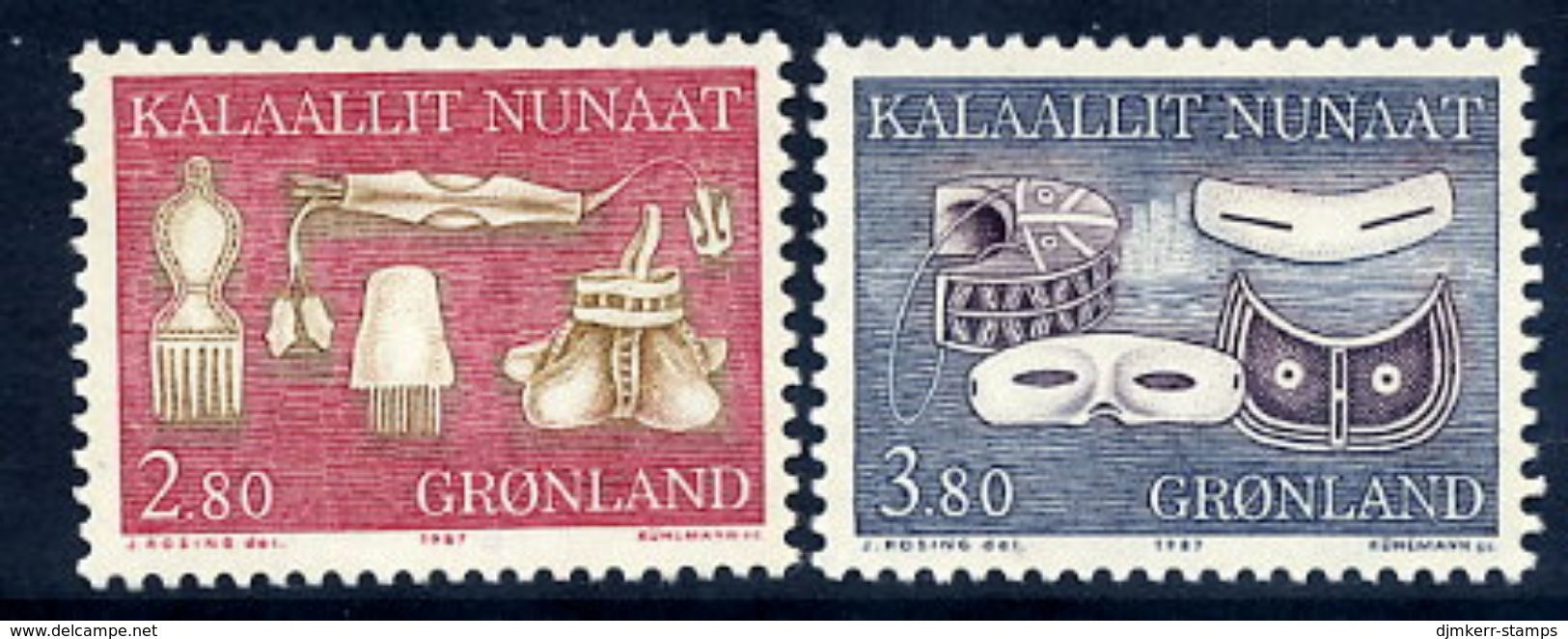 GREENLAND 1987 Historic Artefacts II MNH / **.   Michel 174-75 - Neufs