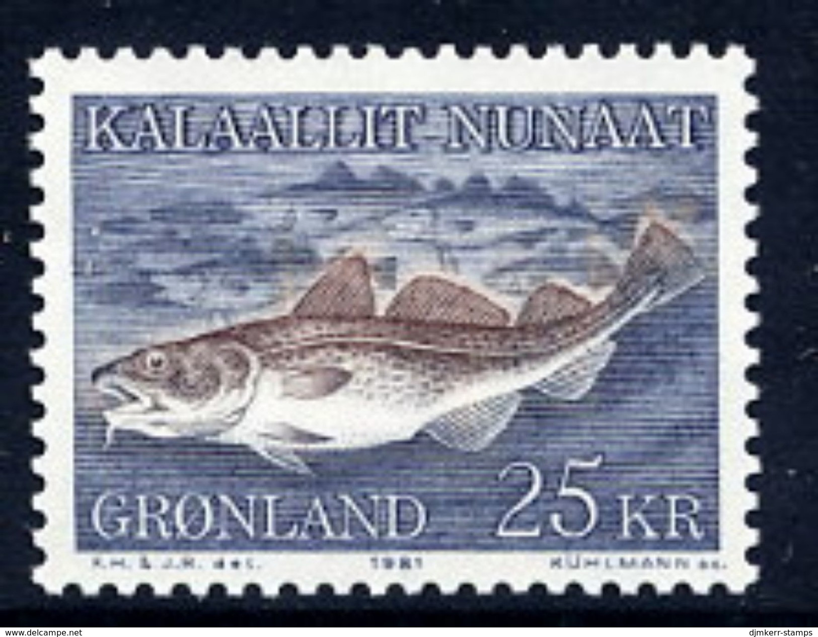 GREENLAND 1981 Atlantic Cod MNH / **.   Michel 129 - Nuovi