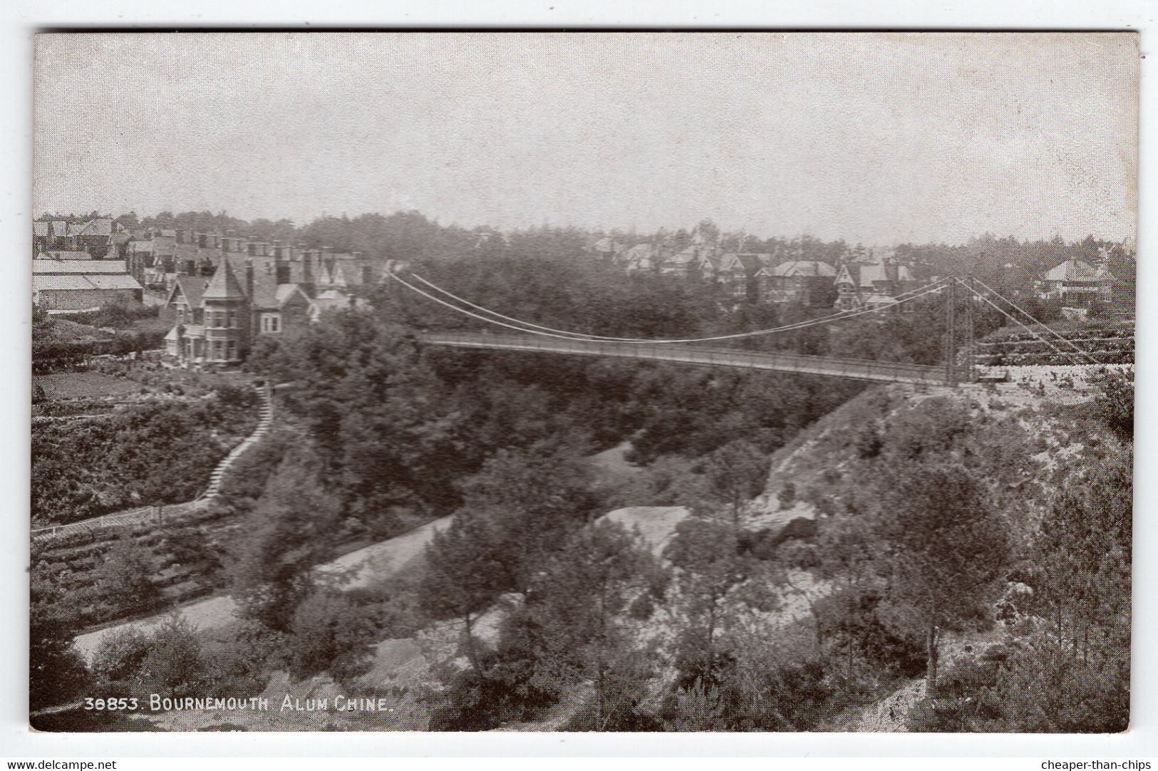 BOURNEMOUTH - Alum Chine - Bridge - Photochrom Sepiatone 30853 - Bournemouth (avant 1972)