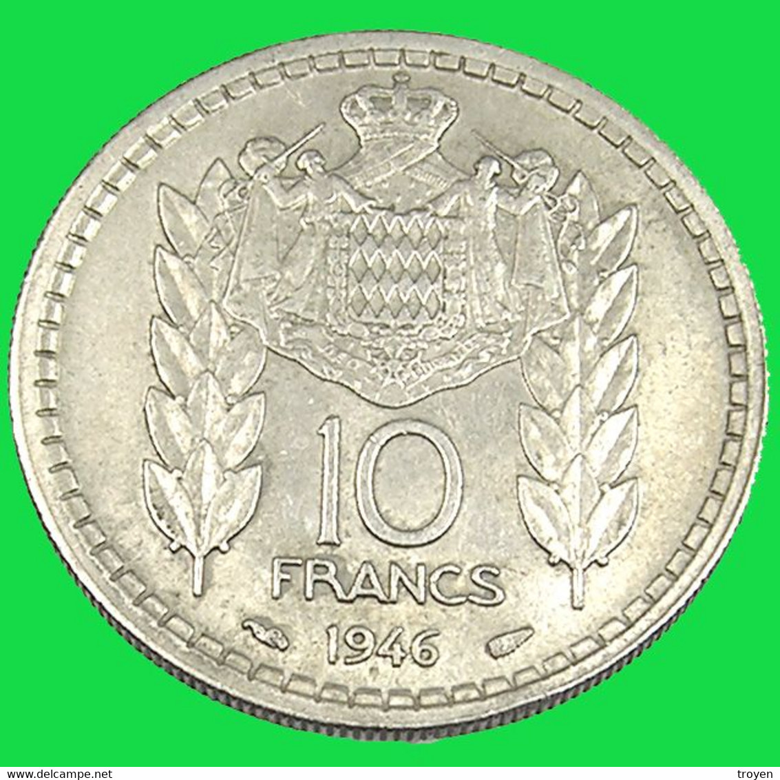 10 Francs - Monaco - C.Ni - 1946 - TTB - - 1922-1949 Luigi II