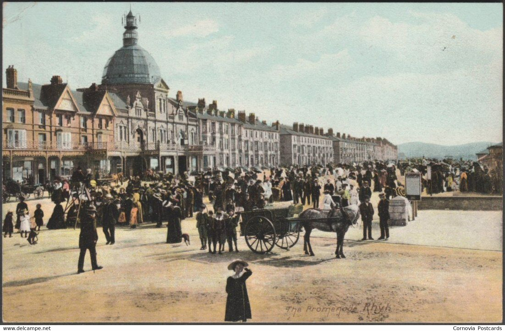 The Promenade, Rhyl, Flintshire, C.1905 - Brown & Rawcliffe Postcard - Flintshire