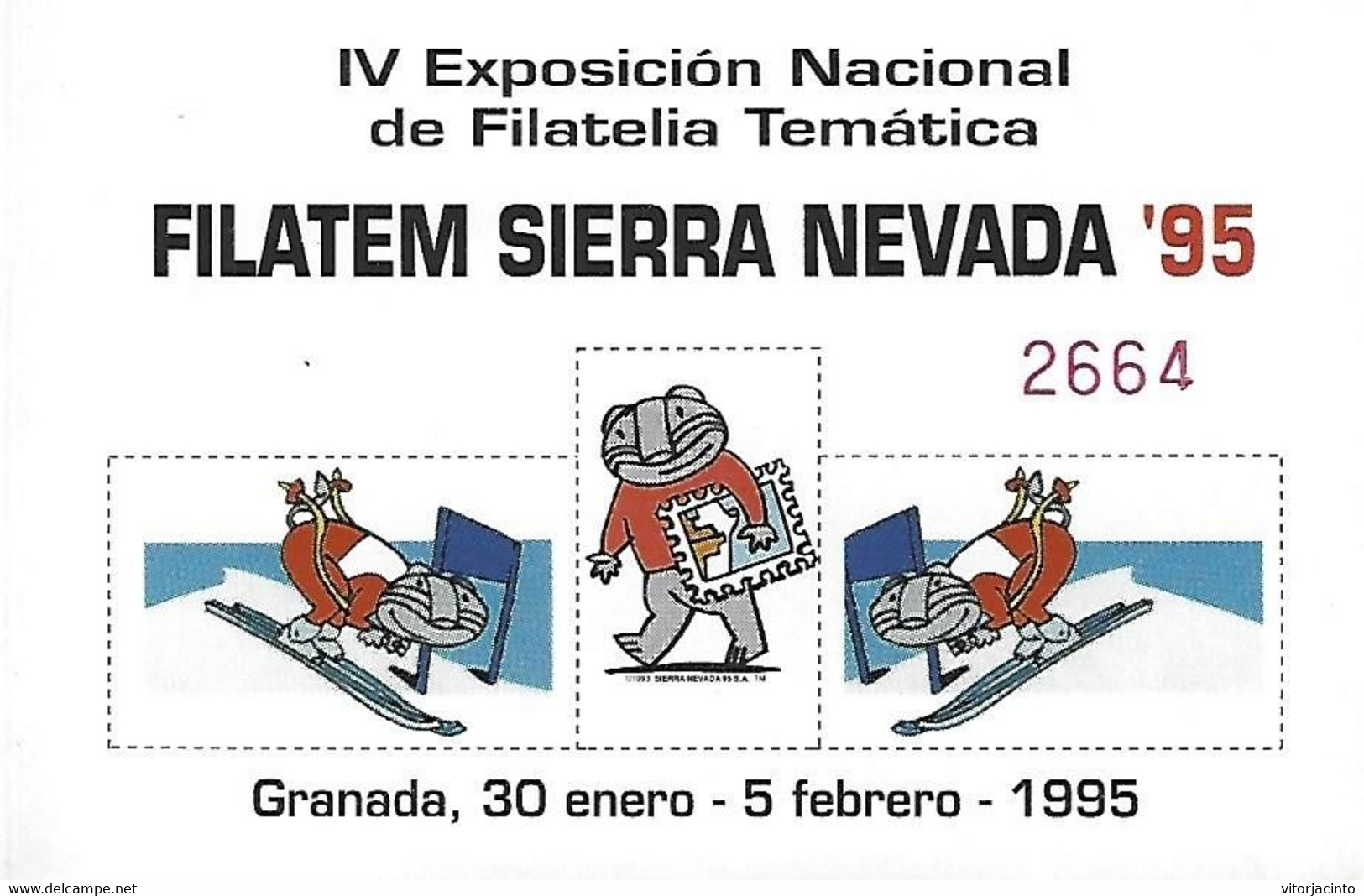 Spain - IV National Exhibition Of Thematic Philately (FILATEM) "Sierra Nevada 95"- Souvenir Sheet - Prove & Ristampe