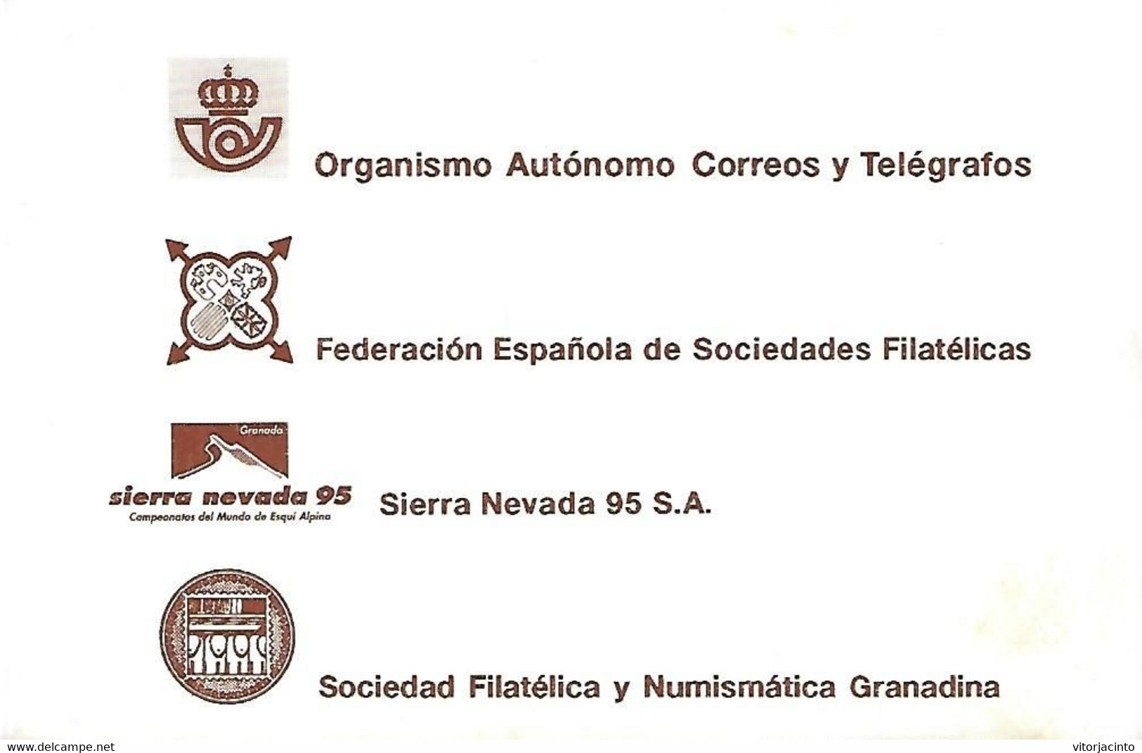 Spain - IV National Exhibition Of Thematic Philately (FILATEM) "Sierra Nevada 95"- Souvenir Sheet - Essais & Réimpressions