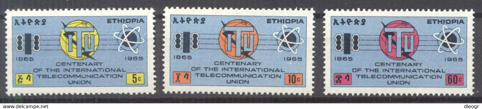 Ethiopia 1965 Cent. Of The ITU MNH VF - Ethiopie