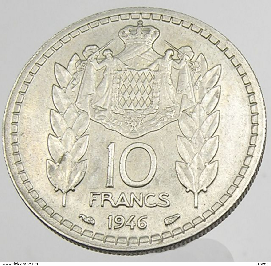10 Francs - Louis II - Monaco - 1946 -  Cu.Ni - TTB - - 1922-1949 Luigi II