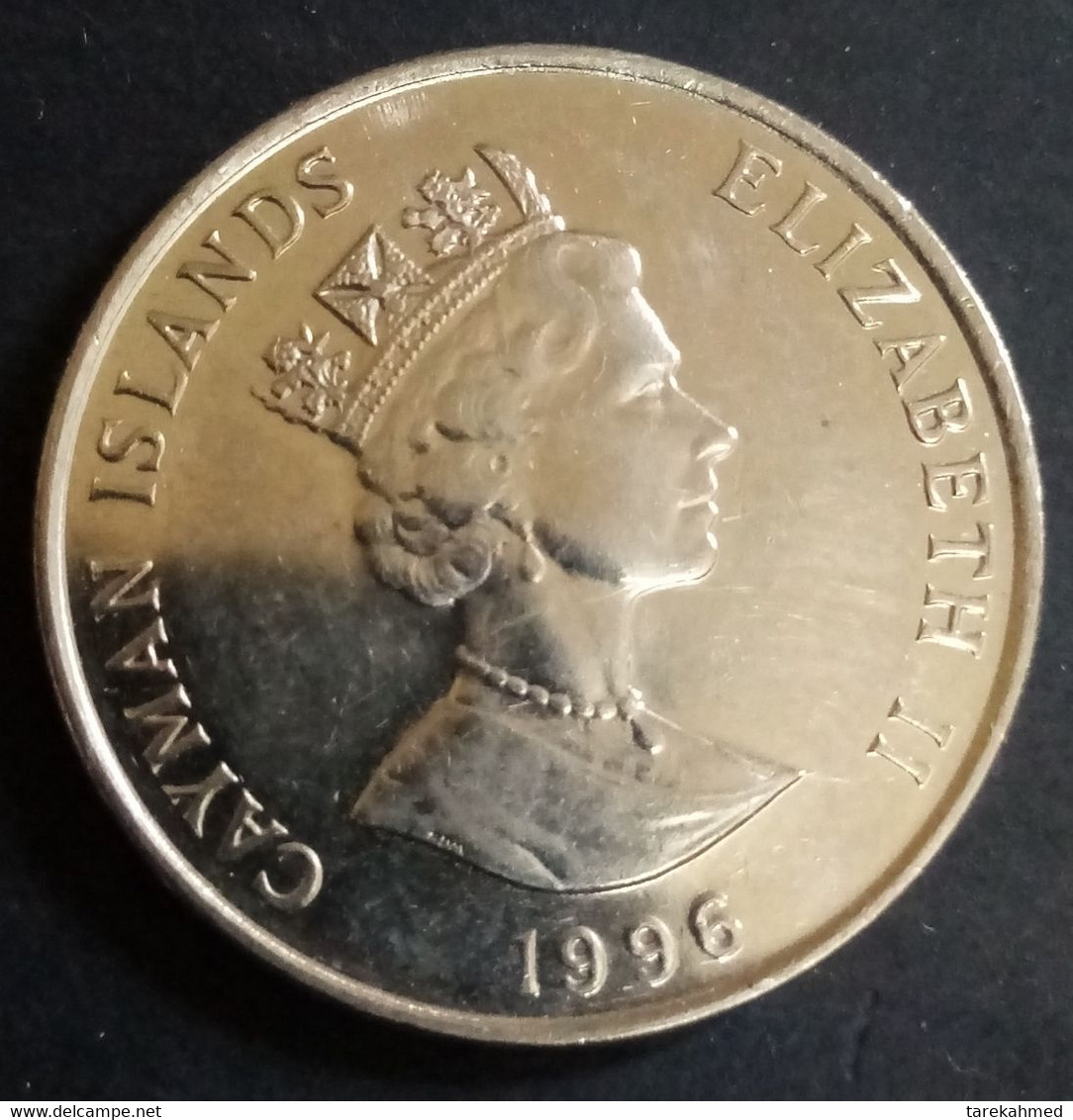 Cayman Islands , 25 Cents , 1996 , KM 90a  , UNC , Agomeza - Kaimaninseln