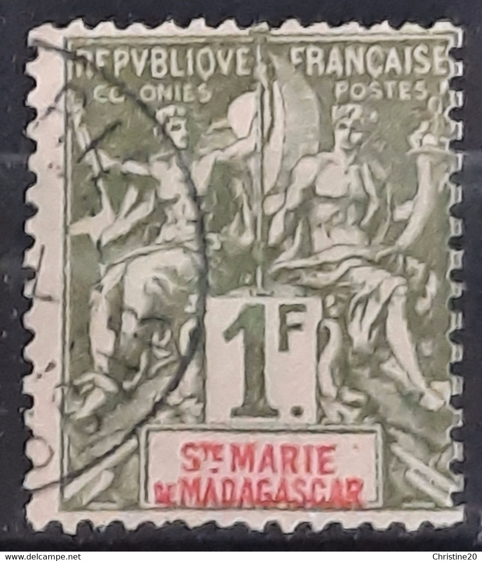 Madagascar Sainte-Marie 1894 N°13 Ob TB Cote 52€ - Used Stamps